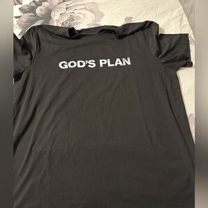 GODS PLAN tshirt. Size XL. Black in color. Never been worn